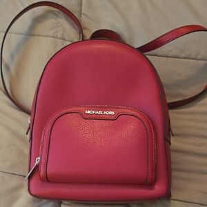 NWOT Michael Kors Dark Pink Backpack